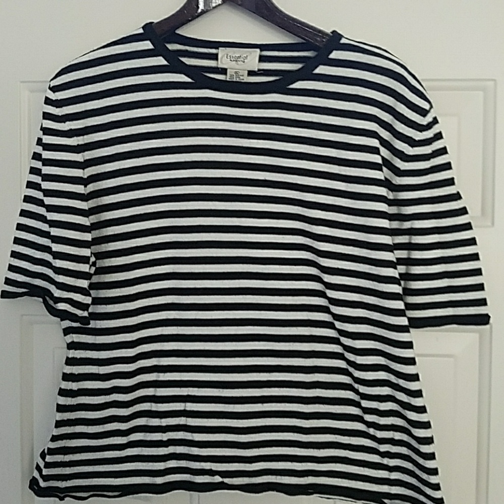 Black and White Wool Blend Sweater Size XL
